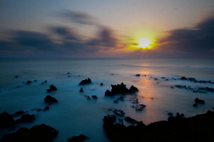 Ascension Island sunset.  2 minute exposure with 10 stop ... by Paul Colley 